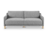 DecoInParis Canapé clic clac 3 Places en Tissu Gris Clair Marlon