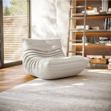 GWWBD Chaise longue en mohair doux - Canapé paresseux - Chaise au sol - Taille : 85 cm - Couleur : blanc