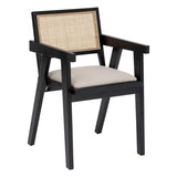 Atmosphera - Fauteuil de Table kolia Noir