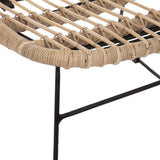 Fauteuil Parsa - rotin et métal - Atmosphera créateur d'intérieur