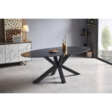Milton & Oldbrook Table de Salle à Manger 200 cm Avila Céramique Noir