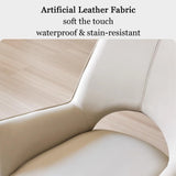 ZTGL Ensemble de 1, 2, 4 ou 6 Chaises de Salle à Manger Pivotantes à 360°, Chaises de Cuisine Modernes, Fauteuil d'Appoint en Cuir, Chaise d'Appoint Pivotante à 360°,A,(1 PCS)