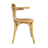 Biscottini Chaise Salle a Manger Bois 77x42x45 cm - Chaise rotin Salle à Manger et Chaise de Cuisine - Chaise bistrot Bois - Chaise Bois bistrot