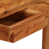 RAUGAJ Bureau d'écriture avec tiroirs en bois massif 88 x 50 x 90 cm, matériau de l'article : bois d'acacia massif