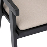 Atmosphera - Fauteuil de Table kolia Noir