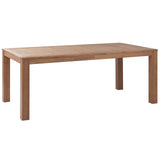 Ensemble Repas de Jardin 6 Places Table et 2 Bancs en Bois d'Eucalyptus Clair pour Jardin ou Terrasse Rustique Monsano Beliani