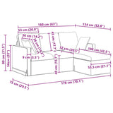 vidaXL Canapé Bleu 198 x 134 x 80 cm Velours, Canapé de Salon, canapés modulables Modernes, Fauteuil Ergonomique, loveseat en Velours élégant, Design sectionnel résistant