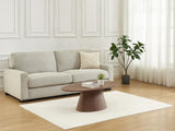 Vente-unique-Table Basse placage Noyer - Naturel foncé - ANTELADA