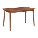 [en.casa] Table de Salle à Manger Rectangulaire pour 4-6 Personnes Moderne Excellente Stabilité Assemblage Simple Cuisine Salon Bois d'Hévéa 120 x 70 x 74 cm Effet Noyer
