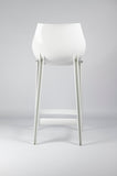 Mahi Mahi - Tabouret de Cuisine Design Moderne en polypropylène coloré - H 66-2 pièces - Blanc - MMPPCB2