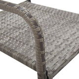 vidaXL Chaise à dîner de Jardin empilable Lot de 2 Gris résine tressée, Chaise à dîner d'extérieur, Chaise de Patio, Fauteuil de Jardin