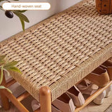 Banc à chaussures en bois de cerisier avec rangement pour entrée, étagère à chaussures pour chambre à coucher, repose-pieds étroit, banc de lit