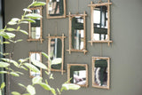 IB Laursen Miroir avec bord en bambou 35,5 x 22 cm