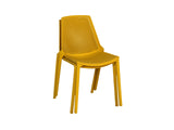METRO Professional Chaise de terrasse PAM, Polypropylène, 47 x 56 x 79 cm, Empilable, Jaune Moutarde (Jaune Moutarde)