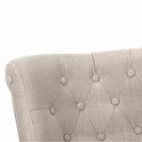 vidaXL Fauteuil de Style France 2 pcs Crème Tissu