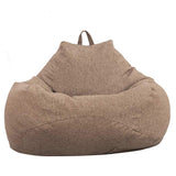 Pouf Poire Adulte et Enfants,Pouf Classique, Fauteuil de Pouf Poire d’intérieur et d’extérieur, Pouf sans Remplissage,Grand,Housse Pouf Poire (XL Marron)