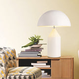 Lampe Champignon Moderne LED Lampe de Chevet Lampea Poser Protection Yeux Bureau Chambre Salon Hôtel Métallique 28x40CM,White