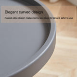 Table basse moderne de forme irrégulière pour salon et bureau - Petite table centrale abstraite avec design peu encombrant - Style milieu du siècle - Couleur rose