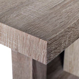 vidaXL Table en MDF Aspect chêne