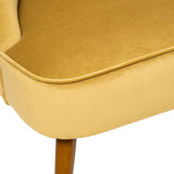Fauteuil Naova - Jaune - Velours - Atmosphera créateur d'intérieur