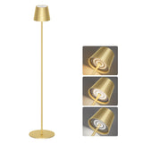 Coinmit Lampadaire LED Dimmable avec piles, Lampadaire sans fil rechargeable avec commande tactile pour l'éclairage intérieur et extérieur, salon, balcon, Or