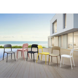 PAZZO DESIGN Chaise Luana Lot de 4 chaises (Gris)
