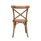 Biscottini 2 Chaise Salle a Manger Bois 86x42x46 cm - Chaise rotin Salle à Manger et Chaise de Cuisine - Chaise bistrot Bois - Chaise Bois bistrot
