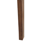 Lot de 2 Chaises de Salle à Manger en Bois d'Hévéa Foncé et Polyester Gris Erie