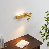 KOSILUM - Applique laiton tête de lit liseuse droite - Lodvi - DROITE - Lumière Blanc Chaud Eclairage Salon Chambre Cuisine Couloir - - 1718 lm - LED intégrée - IP20