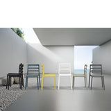 PAZZO DESIGN Chaise Luca, Ensemble de 4, Vert, Chaises polypropylène, Chaise Cuisine, Chaises Salle à Manger, Chaises Jardin, Empilables - id_1962