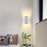 LED Applique murale de moderne, Horizontal 330 ° à gauche à droite 90 ° vers le haut et vers le bas Rabattre Montage mural Lumière for l'intérieur Chambre Couloir nuit Luminaires d'éclairage (Blanc Ch
