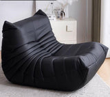 GAYAYAS Fauteuil Togo Fireside, canapé de Sol Confortable et Relaxant, Fauteuil Individuel Moelleux rembourré de Mousse pour Salon, Chambre ou Bureau, Aucun Assemblage requis Black