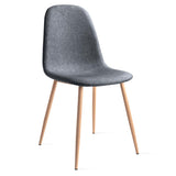Mc Haus Elva Gris Anthracite - Pack de 2 chaises pour Le Salon, la Salle à Manger ou la Chambre à Coucher