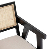 Atmosphera - Fauteuil de Table kolia Noir