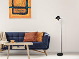 Reality Leuchten RL LIVE YOUR LIGHT Lampadaire LED Blake R42111132 en métal noir mat avec LED 4,5 W, fonctionnement sur batterie, port USB avec fonction de charge