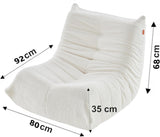 Générique Moderne Lazy Canapé Individuel Canapé de Sol,Pouf Poire en éponge,Chaise de Sol avec Dossier,Fauteuil de Lecture Confortable,Chaise Longue XXL,Fauteuils Relax Chaise,mobilier de Salo