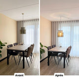 Lightswing® Single Système de Suspension pour 1 Lampe Suspendue - Blanc Mat - 90 cm - Système de Lampe Réglable - Facile à Installer - Lampe Suspendue - Suspension de Lampe
