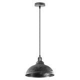 LEDSone suspensions vintage, luminaires style industriel, plafonnier vintage, éclairage intérieur, lampe cuisine salon salle à manger chambre, IP20, Ø 290mm(Argent brossé)