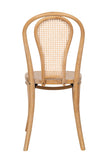Biscottini Chaise cuisine vintage en bois de frêne 43x47x88 cm - Chaises de salle à manger - Chaises de cuisine - Chaises de salle à manger en bois et paille de Vienne - Chaises de salon intérieur