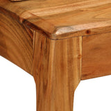 RAUGAJ Bureau d'écriture avec tiroirs en bois massif 88 x 50 x 90 cm, matériau de l'article : bois d'acacia massif