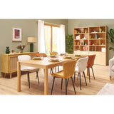 Miliboo Table à Manger Extensible rallonges intégrées en Bois Clair chêne rectangulaire L125-238 cm AGALI