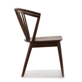 VS Venta-stock Pack 2 chaises Mura, Couleur Noyer, Bois Massif, 55 cm (Longueur) 58,5 cm (Profondeur) 84 cm (Hauteur)