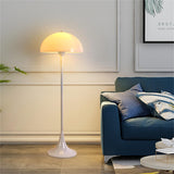 Lampes Standard de Salon Lampadaire Moderne pour Salon Champignon Semi-Circulaire pour Chambre Abat-Jour Rond en Acrylique Blanc Champignon Lampe de Lecture sur Pied pour Coin de c
