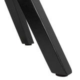 FineBuy Chaise de Salle à Manger Noir Lot de 2 Plastique/Similicuir Design Rétro | Chaise Cuisine avec Dossier et Jambes Noires | Chaise rembourrée Capacité de Charge maximale 110 kg