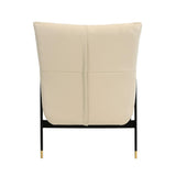 Angel Cerdá - Fauteuil en Peau de Vache Gris Perle - Design Moderne avec Structure en Acier Noir et Détails Dorés - Idéal pour les Salons, les Espaces Repas et les Espaces de Détente - 67 x 75 x 87 cm