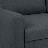 AC Design Furniture Richard 3 Places, Tissu, Gris foncé, H: 84 x B: 219 x T: 86 cm