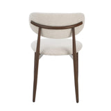 Criks Celia Lot de 2 chaises Beige noyer