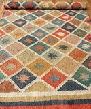 THE PIKKU INTERNATIONAL Kilim P-KLM19 Tapis rectangulaire en laine et jute tissé à la main pour maison moderne, salon, chambre à coucher 180 x 240 cm