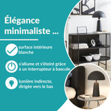 Eglo Lampe de chevet Aranzola, lampe à poser géométrique, lampe de table en métal noir et blanc, luminaire décoratif pour salon et chambre, douille E27