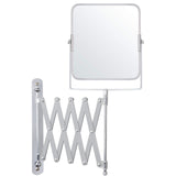 Belle VOIR miroir mural chromé pivotant 360° extensible x3 - 15,5 x 18,5 cm - Miroir de salle de bain rotatif double face acier inoxydable